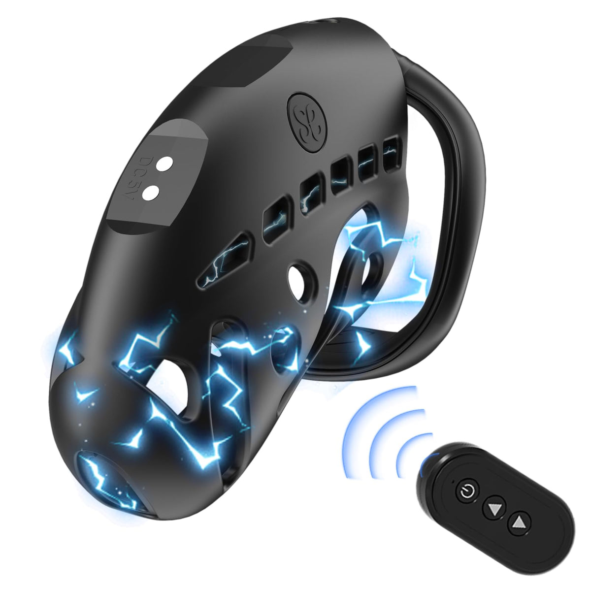 SEVANDA Nautilus Estim Electric Shock Remote Control Chastity Cage