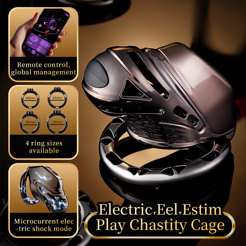 LOCKINK Electric Eel APP-Controlled Estim Chastity Cage