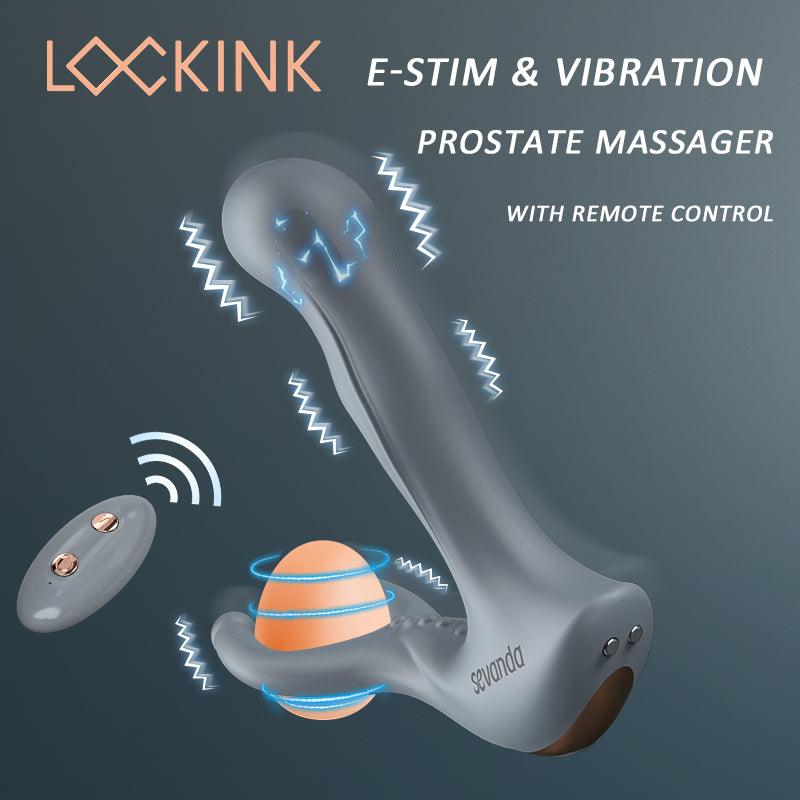 SEVANDA E-stim Remote Control Vibration Prostate Massager