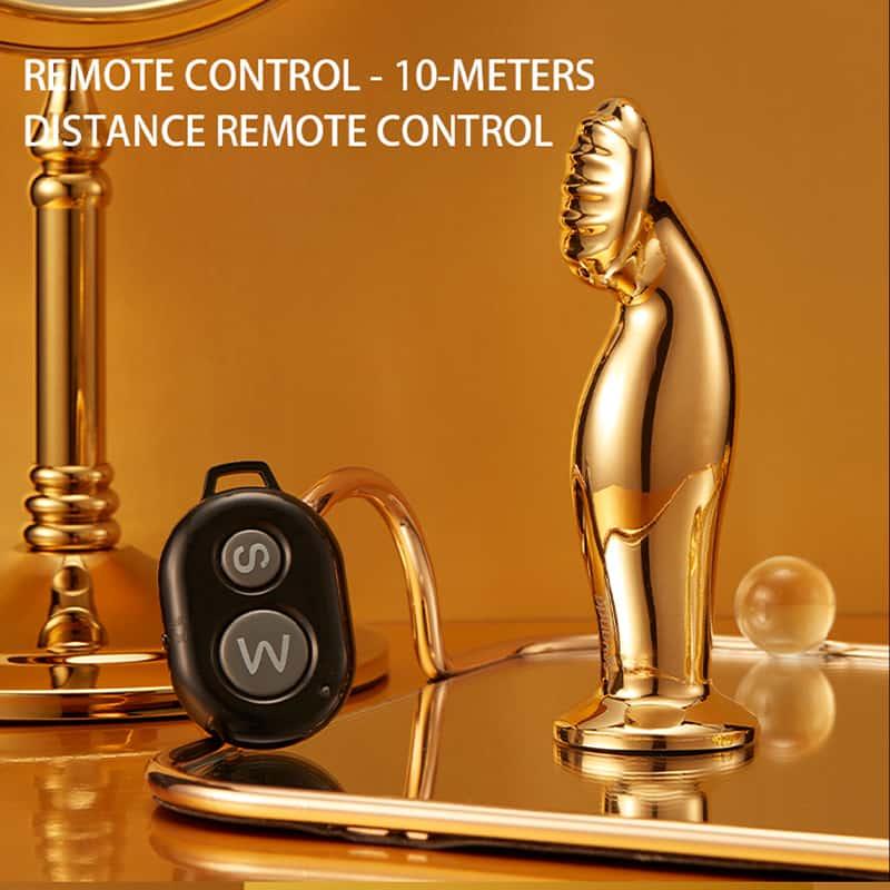 SEVANDA Eros Remote Control Metal Vibrating Prostate Massager