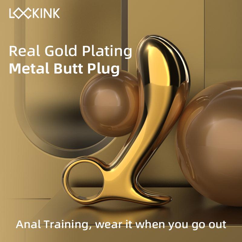 SEVANDA Woodpecker  Private Prostate Massager Gold Metal Anal Plug