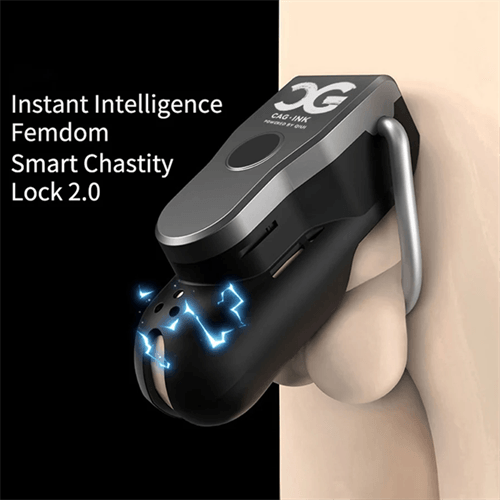 QIUI CAG-INK Cellmate 2.0 Electric Shock App Control Chastity Cage